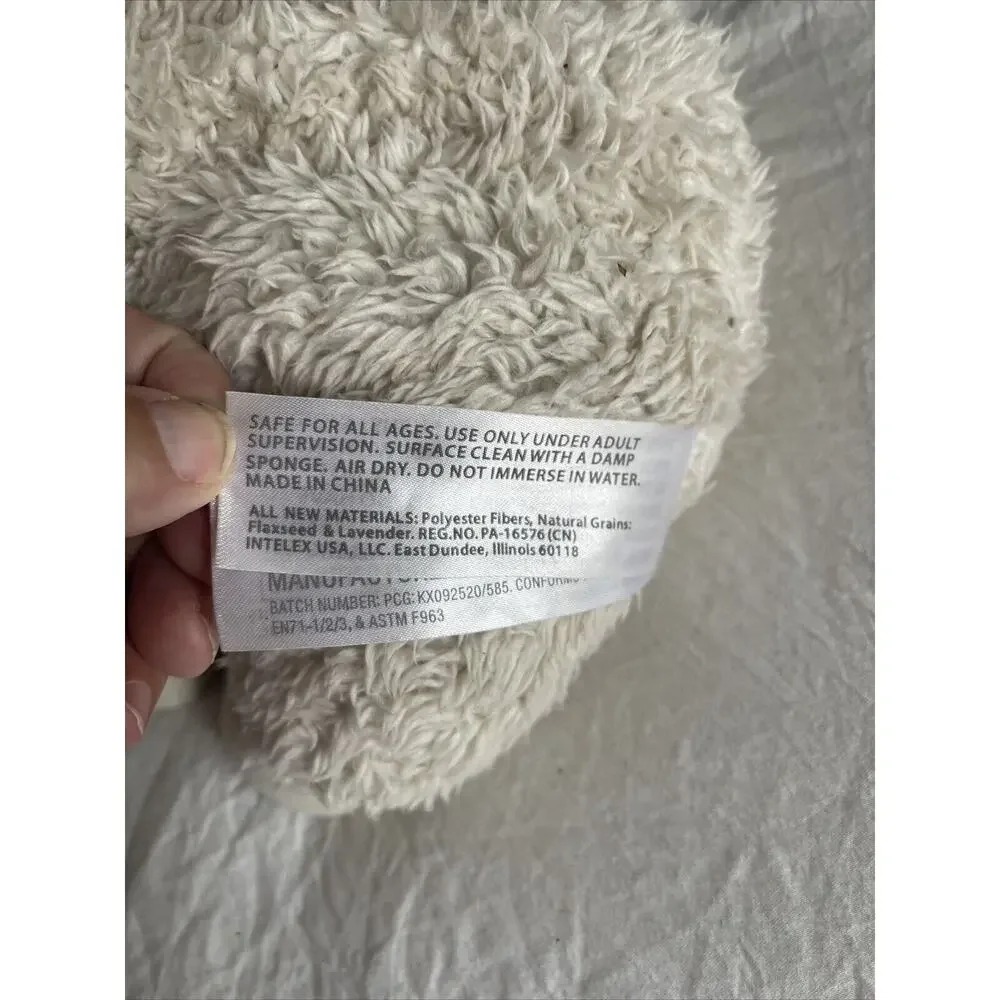 WARMIES by Intelex Llama Off White Microwavable Plush 12